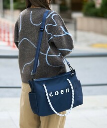 coen LOGO 聚酯帆布單肩包