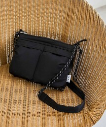 雙口袋單肩包