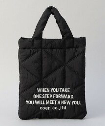 LOGO刺繡 幾何圖案 絎縫2way單肩包