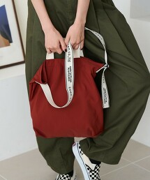 coen LOGO織帶單肩包