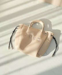 coen LOGO刺繡網眼澎澎2way托特包 M