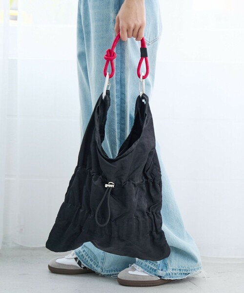 2way傘繩抓皺手提包 S