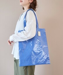 PVC條紋托特包