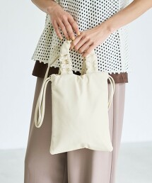 2way抓皺手把束口袋單肩包