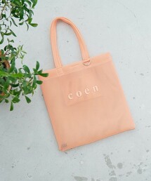 coen LOGO網眼透膚托特包 L