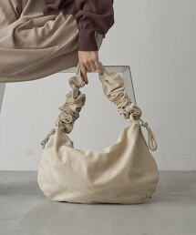 抓皺手把單肩包