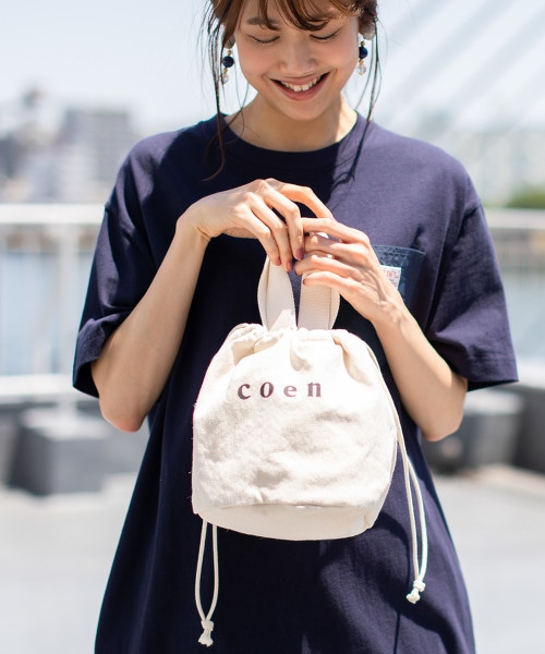 coen 2WAY LOGO束口小包
