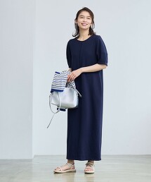 網路限定【RONEL】簡潔羅馬布繭型洋裝