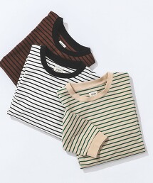 【coen KIDS】復古橫條紋圓領T恤