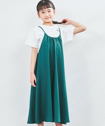 【coen KIDS/JUNIOR】綾織吊帶連身洋裝