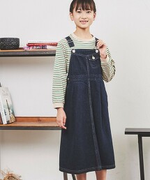 【coen KIDS】丹寧吊帶褲裙子 