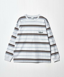 ＜CGS.＞有機棉橫條紋長袖T恤