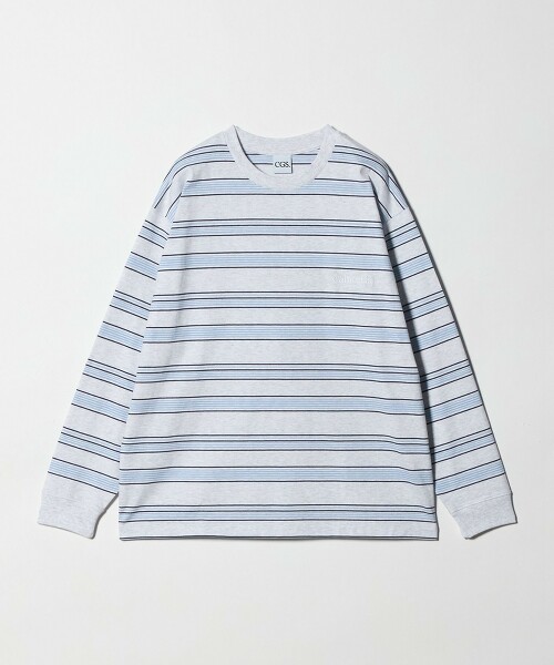 ＜CGS.＞有機棉橫條紋長袖T恤