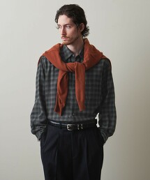 ＜Steven Alan＞ 漸層格紋法蘭絨標準領襯衫 LOOSE