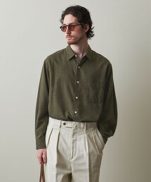 ＜Steven Alan＞三格紋法蘭絨標準領襯衫 LOOSE