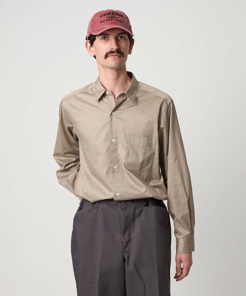 ＜Steven Alan＞細緻紗線斜紋標準領襯衫 NARROW