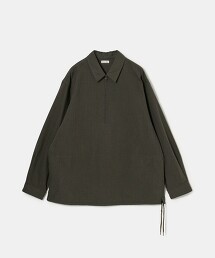 ＜Steven Alan＞法蘭絨格紋拉鍊襯衫 LOOSE
