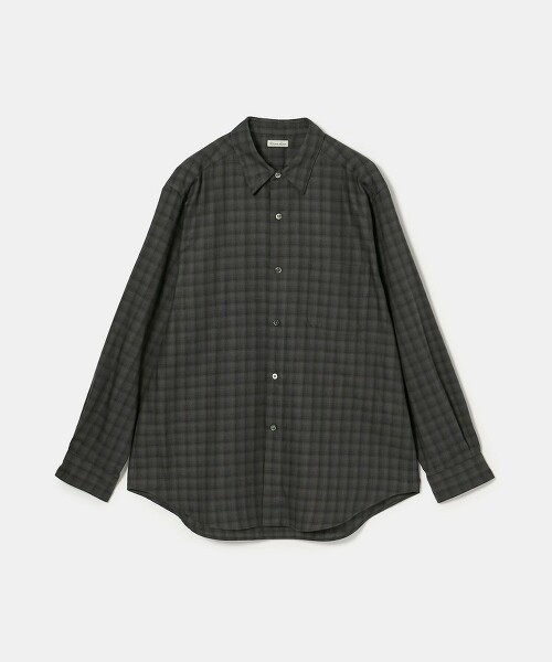 ＜Steven Alan＞法蘭絨漸層格紋標準領襯衫 NARROW 日本製