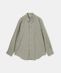 ＜Steven Alan＞法蘭絨漸層格紋標準領襯衫 NARROW 日本製
