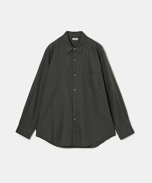 ＜Steven Alan＞法蘭絨條紋標準領襯衫 NARROW 日本製