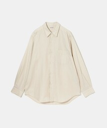 ＜Steven Alan＞法蘭絨條紋標準領襯衫 NARROW 日本製