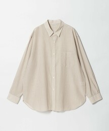 ＜Steven Alan＞ 燒毛巴厘紗條紋標準領襯衫 LOOSE 日本製