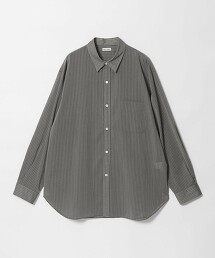 ＜Steven Alan＞ 燒毛巴厘紗條紋標準領襯衫 LOOSE 日本製
