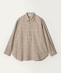 ＜Steven Alan＞ 法蘭絨漸層格紋標準領寬版襯衫 LOOSE 日本製