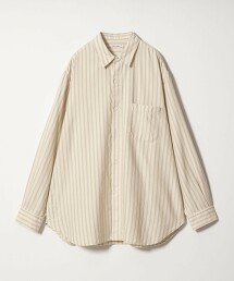 ＜Steven Alan＞ 法蘭絨漸層條紋標準領襯衫 LOOSE 日本製