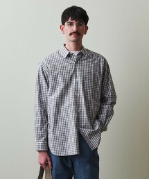 ＜Steven Alan＞ 霧影格紋標準領襯衫 LOOSE