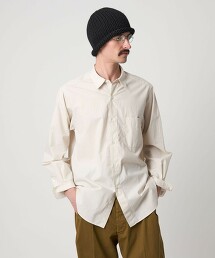 ＜Steven Alan＞ 緊密紗線條紋標準領襯衫 NARROW