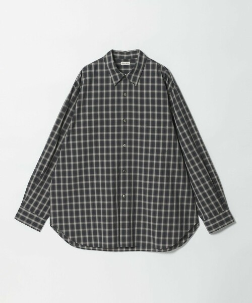 ＜Steven Alan＞ C/L/S オンブレー チェック レギュラーカラー シャツ LOOSE