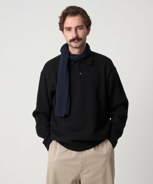 <Steven Alan>澳洲小羊毛POLO領針織 NARROW