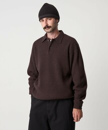 ＜Steven Alan＞澳洲小羊毛POLO領針織 NARROW