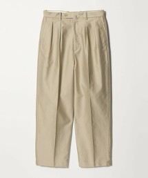 ＜Steven Alan＞ KABE 厚棉布雙內褶禮服長褲