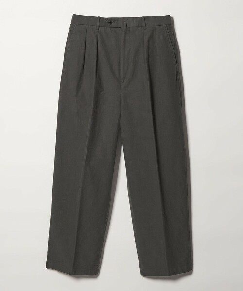 ＜Steven Alan＞ 輕盈厚棉布雙內褶西裝長褲 II
