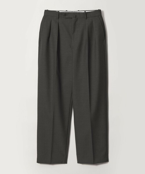 ＜Steven Alan＞ 霧面珠地布雙內褶西裝長褲 II
