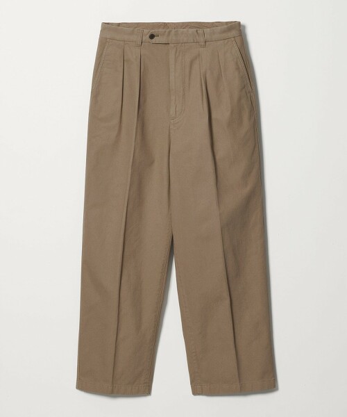 ＜Steven Alan＞ 後染高捻棉內打摺禮服長褲