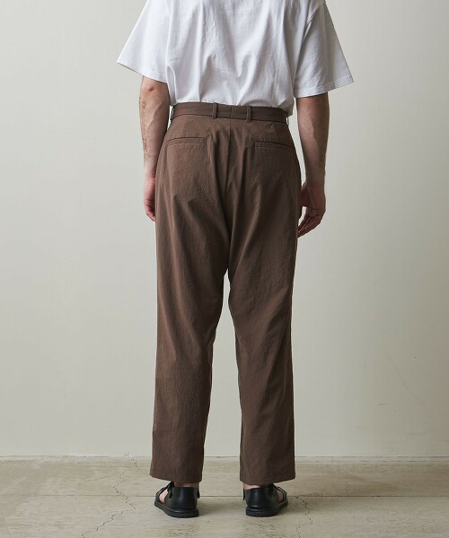 Steven Alan＞ NYLON/OX SUPER BAGGY TAPERED PANTS/褲子｜outlet 
