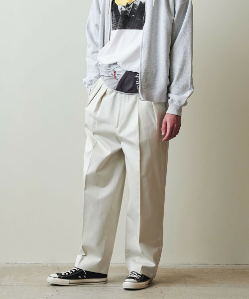 ＜Steven Alan＞ West Point Nidom加工打摺禮服長褲