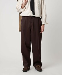 ＜Steven Alan＞ West Point Nidom加工軍風無摺長褲