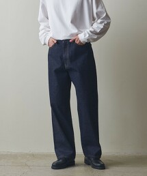 ＜Steven Alan＞ 13.5oz 丹寧 5口袋寬版錐形褲 日本製