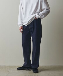 ＜Steven Alan＞ 13.5oz 丹寧鉚釘 5口袋寬版錐形褲 日本製