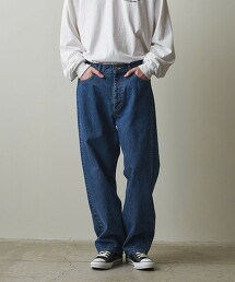 ＜Steven Alan＞ 13.5oz 丹寧5口袋BAGGY錐形褲 日本製