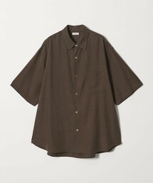 ＜Steven Alan＞ 竹節紗標準領短袖襯衫