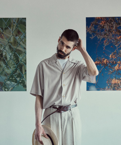 <Steven Alan> R/PE SOLID COLLAR SHIRT-BOLD/襯衫