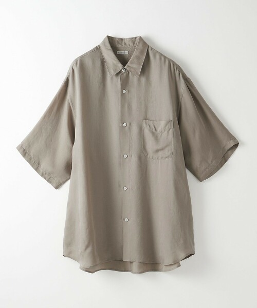 ＜Steven Alan＞銅氨纖維短袖襯衫 A-LINE LOOSE CASUAL