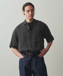 ＜Steven Alan＞銅氨纖維短袖襯衫 A-LINE LOOSE CASUAL