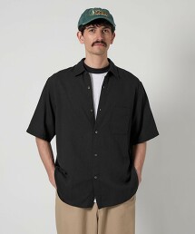 ＜Steven Alan＞ 珠地布條紋標準領襯衫 ALINE LOOSE CASUAL