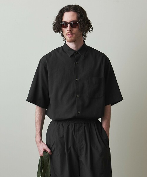 ＜Steven Alan＞巴拿馬短袖襯衫 A-LINE LOOSE CASUAL